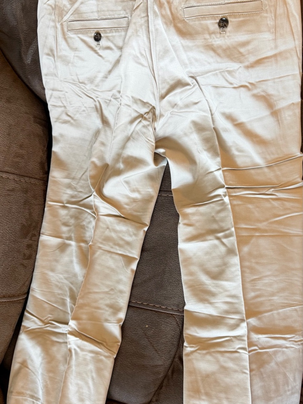 Banana Republic Light Beige Crop Dress Pants